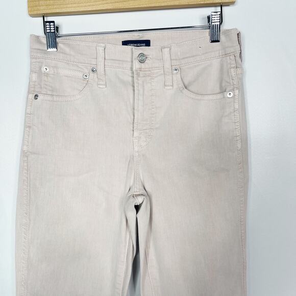 J Crew Womens 26 Light Pink Vintage Straight Jeans Garment Dyed Denim Pale Bloom - Picture 3 of 13